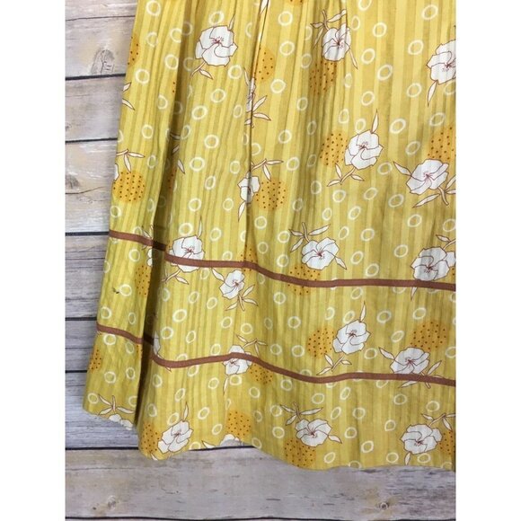 Lux Lux Lux Size 3 Yellow Floral Cotton Skirt - Picture 5 of 8